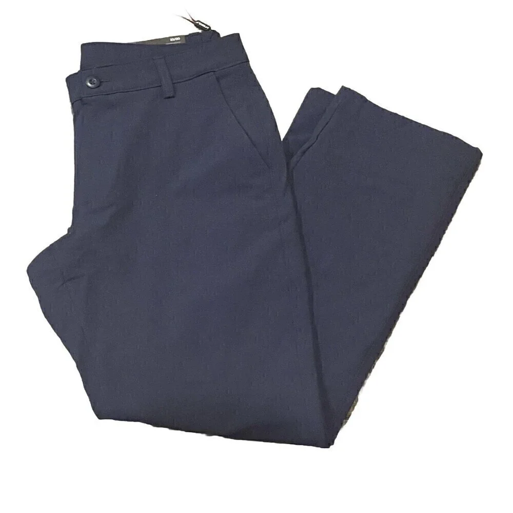 Under Armour Mens Tech Flat Front Performance Golf StraightPants Navy Blue 32x30